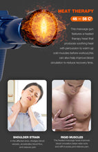 Load image into Gallery viewer, YICOLY hand held custom body powerful electric rotating triangle vibrator sport deep tissue percussion ice hot muscle massage gun
