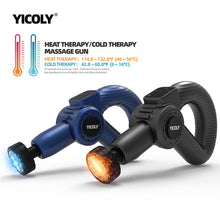 Load image into Gallery viewer, YICOLY hand held custom body powerful electric rotating triangle vibrator sport deep tissue percussion ice hot muscle massage gun
